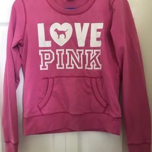 PINK crew neck sweatshirt